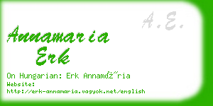 annamaria erk business card